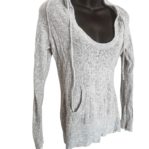 Maurices Fuzzy Knitted Sweater Hooded Pullover - Picture 2 of 10